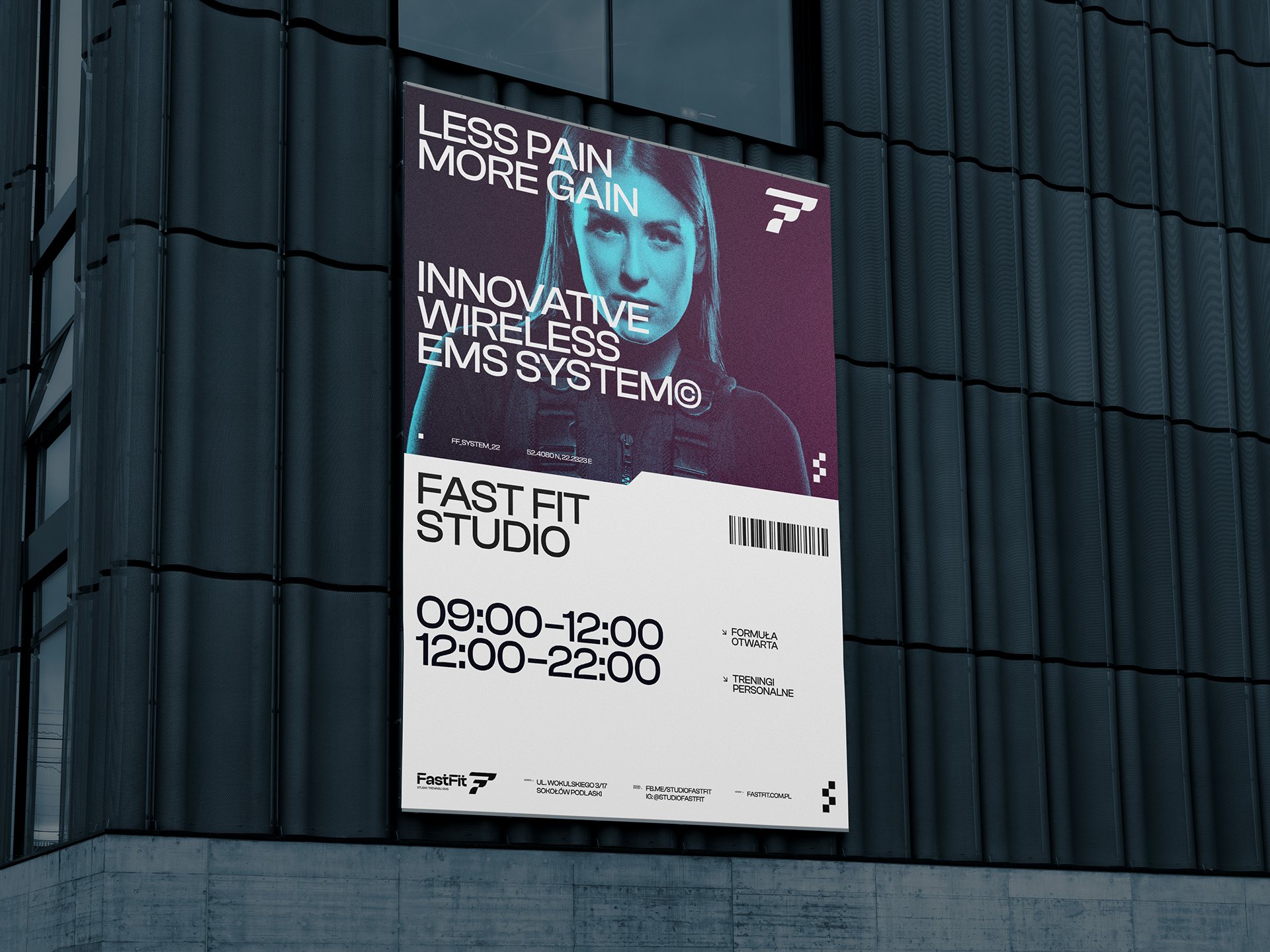 Fastfit, logo, brand, branding, designe, projekt graficzny, grafika, logotyp, grafik komputerowy, studio graficzne, identyfikacja wizualna, logo, Sokołów Podlaski.